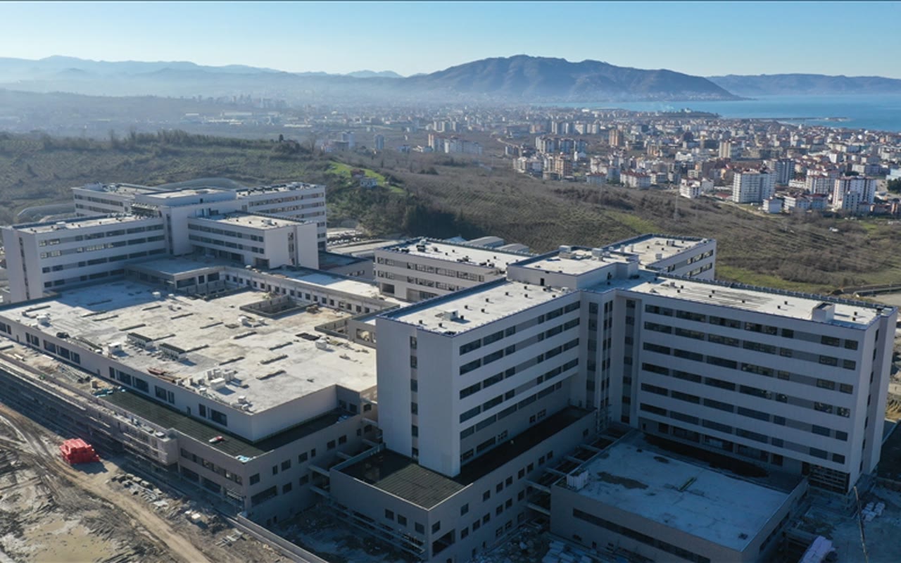 Ordu Şehir Hastanesi inşaat şantiyesi