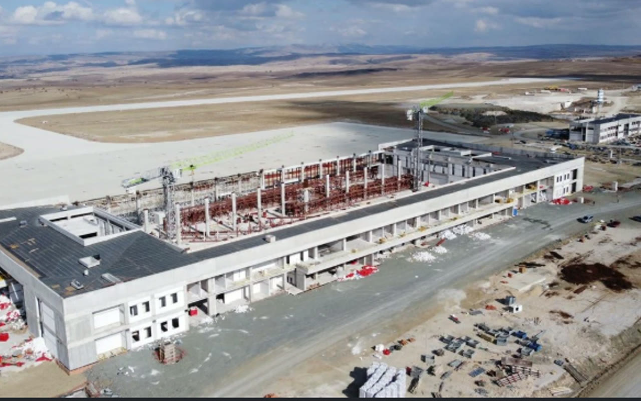 Sorgun Havalimanı yapım inşaatı